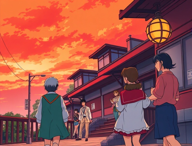 懐かしい昭和・平成時代のセル画アニメ風テレビBGM